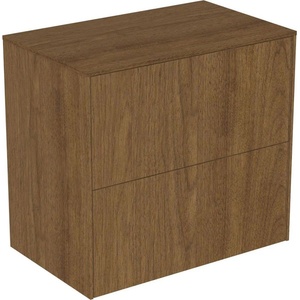 Ideal Standard Atelier Conca стенен шкаф с 2 чекмеджета и плот 60 см, цвят тъмен орех (T4327Y5)