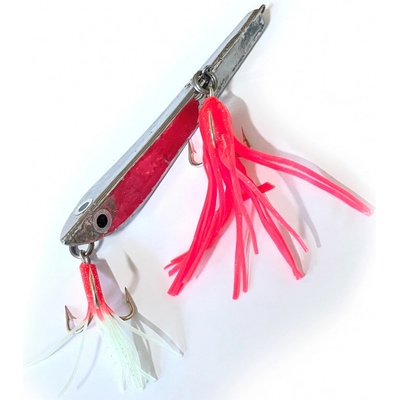 ICE Fish Pilker Banán Marine Mag stříbrný s červenou Chobotnicí 300 g – Zbozi.Blesk.cz