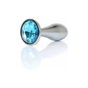 Boss of Toys Plug-Jewellery Silver PLUG- Light Blue L