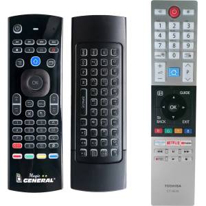 GENERAL TOSHIBA CT-8543 - магическо съвместимо дистанционно управление на марката General (CT-8543) Дистанционно