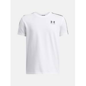 Under Armour UA B Icon Taped SS Тениска за момчета Under Armour | Byal | Момчешки | 128