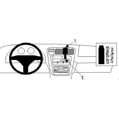 Brodit ProClip montážna konzola na palubnú dosku pre Toyota 4Runner 96-98, 852399