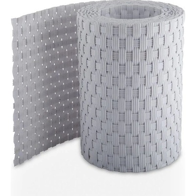 Ratanový plotový stínící pás - bílá, 19cm x 2,55m