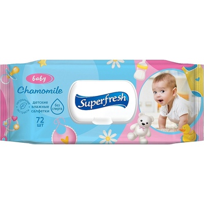 Superfresh Harmančekové vlhčené obrúsky pre deti 72 ks