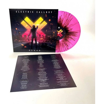 Electric Callboy ex-Eskimo Callboy - Rehab Reissue 2023 Limited Edition Transparent Neon Pink/Black Splatter LP