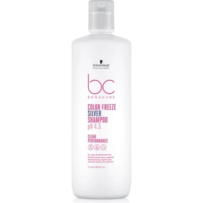 Schwarzkopf Professional BC Bonacure Color Freeze Silver stříbrný šampon pro blond a melírované vlasy 1000 ml