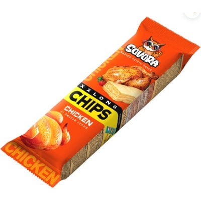SLOV Dlouhé chipsy v tubě kuře 70 g