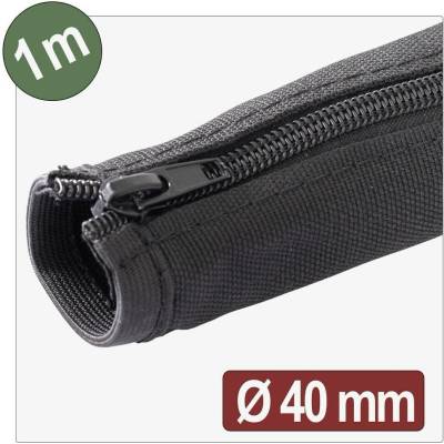 Quadrios 25CA763 25CA763, ochranný oplet polyester, 40 mm (max), čierna, 1 m