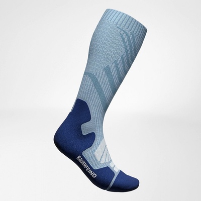Bauerfeind Outdoorové podkolieny merino dámske Sky Blue