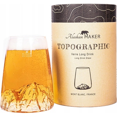 Design Alaskan Maker ová křišťálová sklenice Mont Blanc 450 ml
