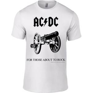AC/DC For Those About To Rock White S Риза (ACTS05004WS)