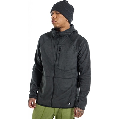 Burton Stockrun Warmest hooded FZ Fleece true black 23/24