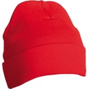 Myrtle Beach MB7551 Thinsulate zimná pletená čiapka červená