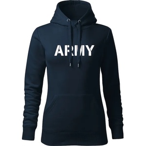 DRAGOWA Slim дамска тениска с дълъг ръкав, Army Girl, тъмносиня 160g/m2 (5997)