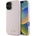 GUESS Калъф Guess Silicone Script с метално лого и рамка за iPhone 16 Plus - розов (3666339344269)