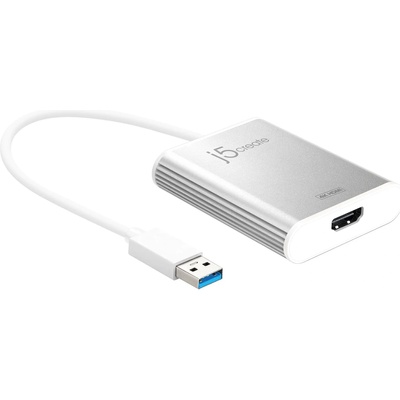 Адаптер j5create - JUA354, USB-A/HDMI, бял (JUA354)