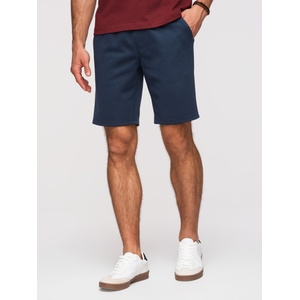 Ombre Clothing Мъжки структурирани шорти REGULAR FIT - тъмно синьо V3 OM-SRSK-0124 Ombre Clothing Ombre Clothing | Sin | МЪЖЕ | S