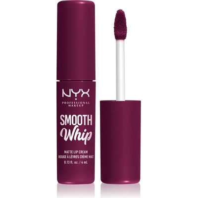 NYX Cosmetics Smooth Whip Matte Lip Cream кадифено червило с изглаждащ ефект цвят 11 Berry Bed Sheers 4ml