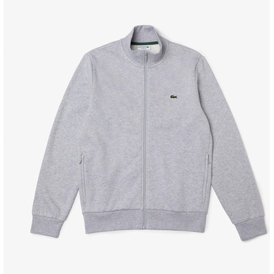 Lacoste Поларена блуза Lacoste Men's Basic Full Zip Fleece Top - Light Grey CCA