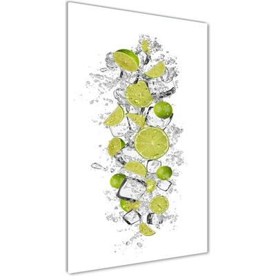 Vertikálny foto obraz sklenený Limetky 50x100 cm