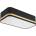 LAMKUR Плафон SIRJA SQUARE STRIPE 2xE27/15W/230V черен/златист (LA48994)