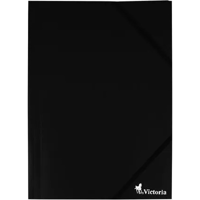 VICTORIA Гумена папка, 15 мм, pp, a4, victoria office, черна ox5053xa (ox5053xa)