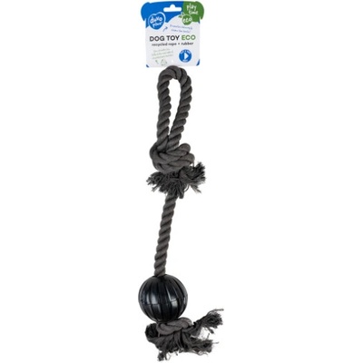 Duvo + lano 2 uzly s míčkem 58 cm