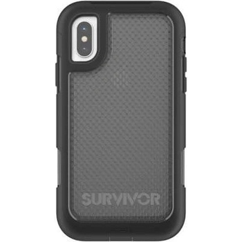 Griffin Survivor Extreme - защита от най-висок клас за iPhone XS, iPhone X (черен-прозрачен)