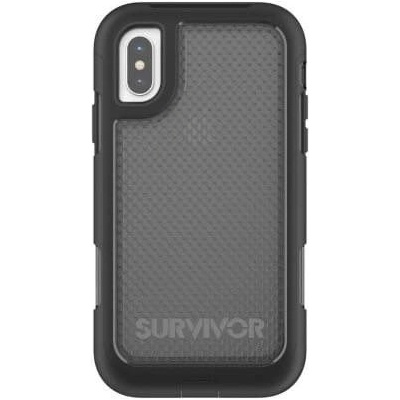 Griffin Survivor Extreme - защита от най-висок клас за iPhone XS, iPhone X (черен-прозрачен)