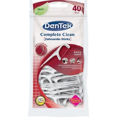 DenTek Complete Clean zubní párátko + zubní nit palička Extra silné 40 ks