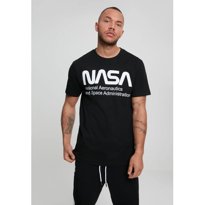 Mister Tee Мъжка черна тениска Mister Tee NASA WormlogoUB-MT905-00007 - Черен, размер XS
