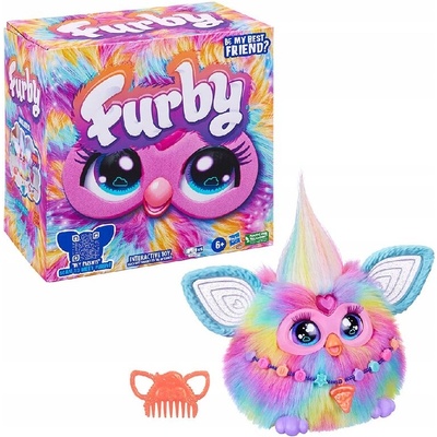 FurReal FURBY TIE DYE F8900 Svetlo Interaktívna Plyšová Hračka Zvuk Anglický