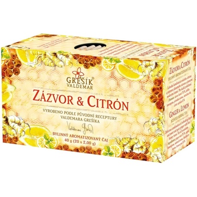 Grešík Zázvor & Citron & Med 20 x 2 g
