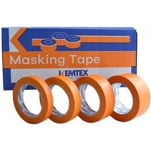 KEMTEX Оранжева маскировъчна лента до 110°C - 18mm x 45m (4175)