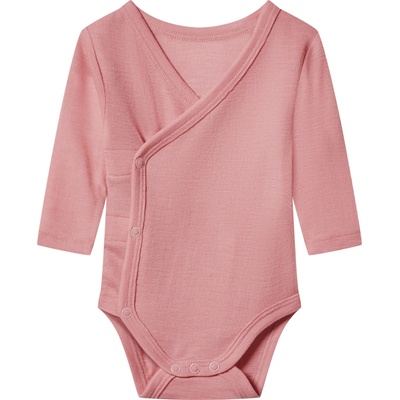 Lupilu Dětské body s dlouhými rukávy z merino vlny a hedvábí světle růžová – Zboží Mobilmania