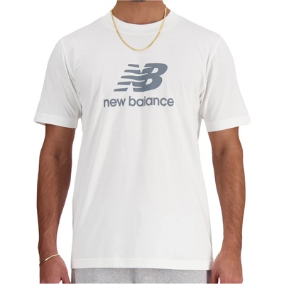New Balance Мъжка тениска New Balance Sport Essentials Logo T-Shirt - White - размер M (216-8586-0612)