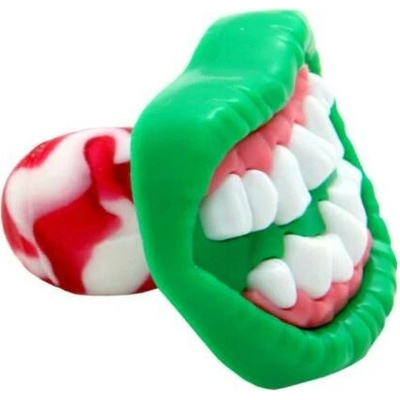 Ugly Mouth Pop lízátko ve tvaru zubů s jahodovou a kolovou příchutí 15 g