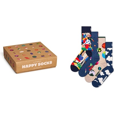 Happy socks Чорапи Happy socks Wild And Frees Gift Set Half Socks 4 Pairs - Multicolor