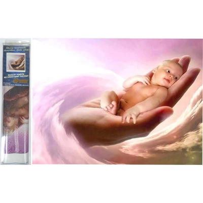 Norimpex - Puzzle Diamant painting: Child in the palm of your hand 30x40cm - 1 - 39 piese