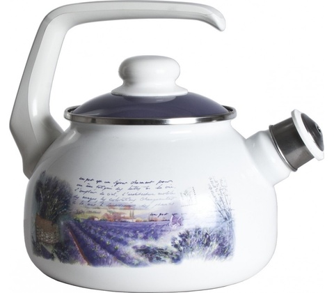 Metalac Levandule smaltovaný čajník s poklicí 20 cm 2,5 l