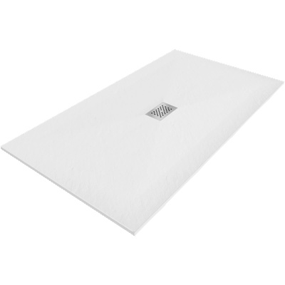 Mexen Hugo правоъгълна душ кабина SMC 160 x 100 см, бял, капак инокс - 42101016-X (42101016-X)