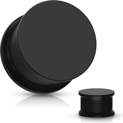 Šperky4U plug do ucha silikon PL01020K-14 černá – Hledejceny.cz