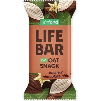 Lifefood Lifebar Oat Snack с парчета шоколад и кашу BIO 40 г Вкус: шоколад