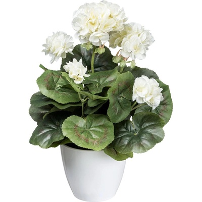 Gasper Umělá pelargonie, krémová, 34 cm