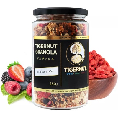 TigerNut Granola z Tygřího ořechu s Bobulemi a Goji 250 g