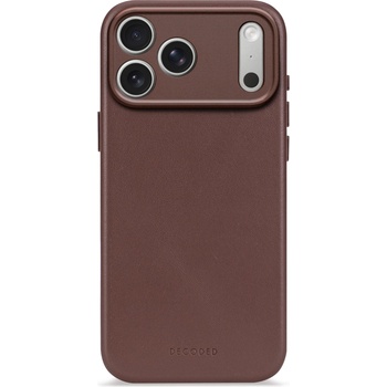 Decoded leather backcover for iphone 17 pro - chocolat brown (k-d26ipo17pbc1cn)