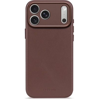 Decoded leather backcover for iphone 17 pro - chocolat brown (k-d26ipo17pbc1cn)