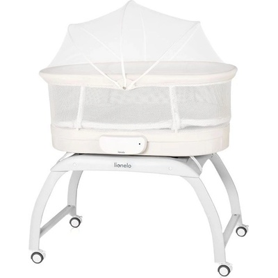 Lionelo Бебешка кошара с вградена везна Next to me Lionelo - Coral (5903771720663)