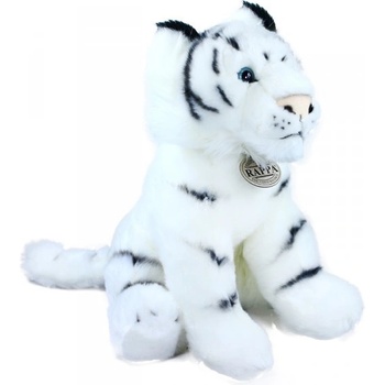 Eco-Friendly tygr bílý sedící 30 cm