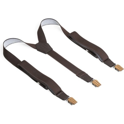 BeWooden Dolor Suspenders hnedá